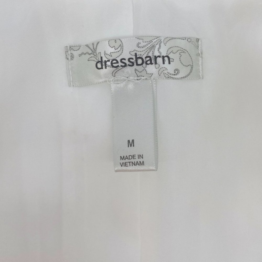 Dress Barn Textured White with Sheen Blazer - Picture 3 of 8